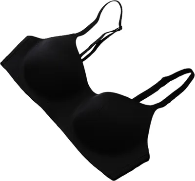 Produktbild von Damen-BH, gepolsterter Rückenverschluss, nahtlos, einfarbig, weich, elastisch, kabellos, Push-Up, verstellbarer Schultergurt, Sport-Yoga-Sport-BH