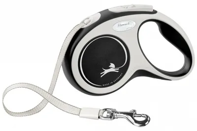 Produktbild von Flexi New Comfort S Cord 5 m, Hund, Rückziehbare Leine, Schwarz, Kabel/Schnur, 12 kg, Einfarbig