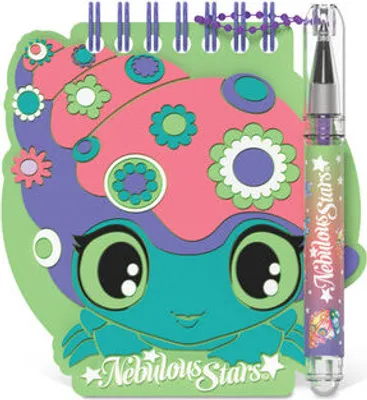Image de Carnet de notes avec stylo et autocollants Lyria Nebulous Stars
