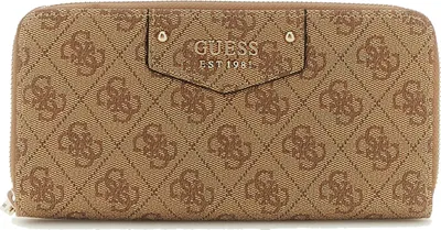 Obrázek produktu pro GUESS dámská peněženka Eco Brenton Latte Logo : hnědá-30 Barevný sortiment: hnědá-30
