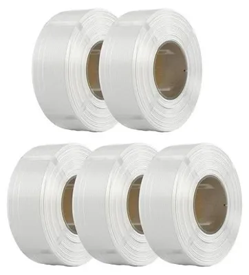Image de Filament d'impression 3D, diamètre 1,75 mm, recharge de 5 kg, blanc 5 kg