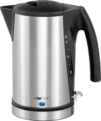 Obrázek produktu pro Clatronic WKS 3288, 1,7 l, 2200 W, Černá, Nerezová ocel, Nerezová ocel, Indikátor úrovně vody, Zabezpečení proti přehřátí