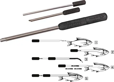 Produktbild von Black Cat 40cm Köderfisch Ausstanzer inkl. 2 Kork Sticks