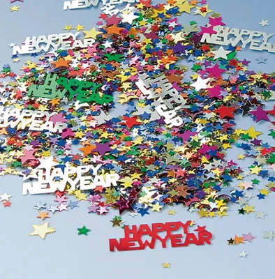 Produktbild von Bunte Happy New Year Streudeko 15g