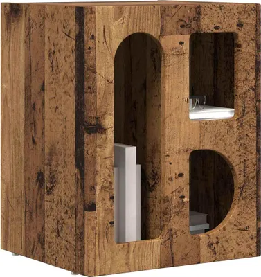 Obrázok produktu pre Nočný stolík Staré drevo 40 x 35 x 50 cm Kompozitné drevo