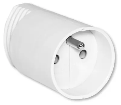 Obrázok produktu pre 5543N-C02100 B Rovná zásuvka, biela