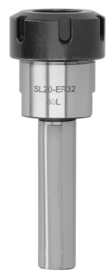 Image de Adaptateur de mandrin de tour – Ø 20 mm, tige droite – Acier rapide – Longueur : 80 mm – Pour fraiseuses...