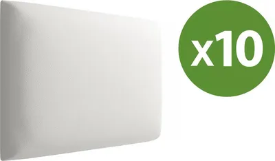 Obrázok produktu pre Čalúnený nástenný panel 40x30 PAG - biela