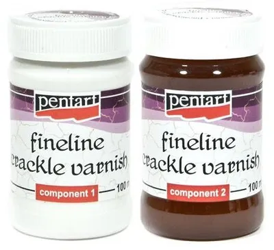 Produktbild von Pentart Krakelierlack 2-Komponenten feine Risse 2 × 100 ml