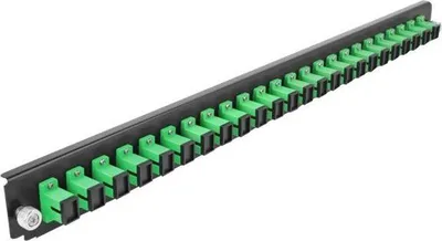 Produktbild von DELOCK 19 LWL Spleißbox Frontblende 24 Port SC Simplex grün