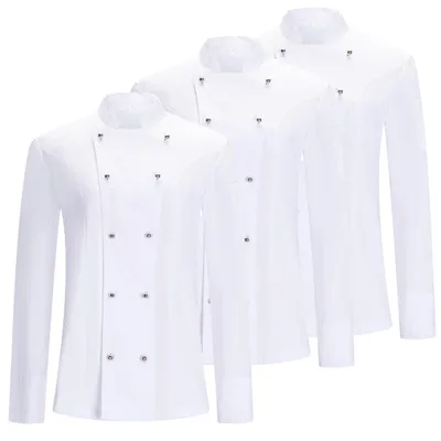 Immagine prodotto di MISEMIYA – Set da 3 camicie da chef da uomo – Modello 3-8501