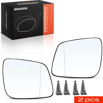 Produktbild von Frankberg 2x Spiegelglas Außenspiegel Vorne Links Rechts für Mercedes-Benz W245 W169