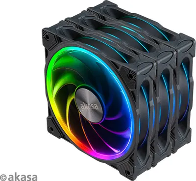 Produktbild von Akasa SOHO AR12, Ventilator, 12 cm, 5000 RPM, 2000 RPM, Schwarz