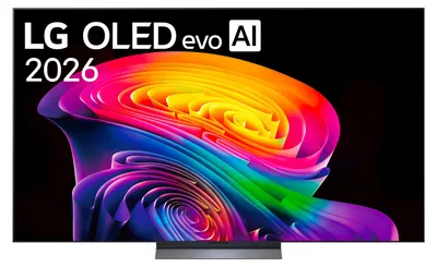 Produktbild von LG OLED evo AI OLED77C65LA, 195,6 cm (77"), 3840 x 2160 Pixel, OLED evo, Smart-TV, WLAN, Schwarz