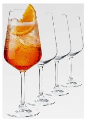 Produktbild von Aperol Spritz Gläser, 4 Stück, 45cl, Kristallglas, spülmaschinenfest, stoßfest, Cocktail