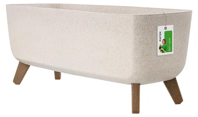 Produktbild von Prosperplast Gracia Rechteckiger Blumentopf - 24 x 58 x 23,5 cm, DGCL600W Weiß