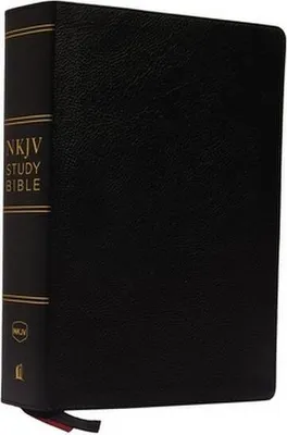 Produktbild von NKJV Study Bible, Premium Lederfaserstoff, Black, Red Letter Edition, Comfort Print