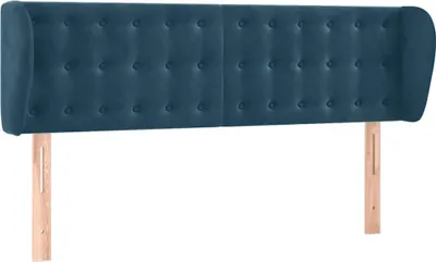 Obrázek produktu pro vidaXL Čelo postele s ušima tmavě modré 147x23x78/88 cm Velvet