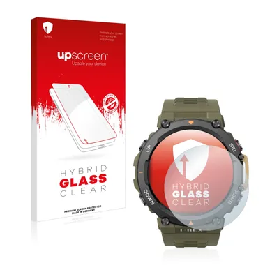 Produktbild von upscreen Schutzglas für Huami Amazfit T-Rex 2 Schutzfolie Panzer Folie Glas Display Schutz klar