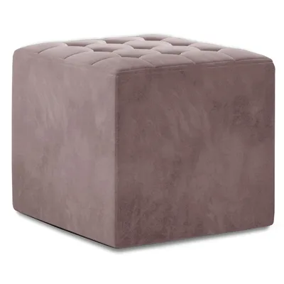 Produktbild von Hocker Neville rosa aus Matt Samt, würfelförmig, 40x40x41 cm, 80 kg Tragfähigkeit