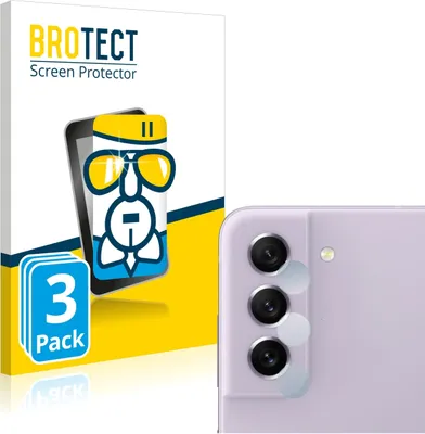 Produktbild von 3x BROTECT Schutzglas für Samsung Galaxy S21 FE 5G (NUR Kameraschutz) Schutzfolie Panzer Folie Glas Display Schutz klar