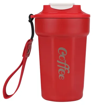 Isolierbecher aus Edelstahl 316, 480 ml, auslaufsicher, rot