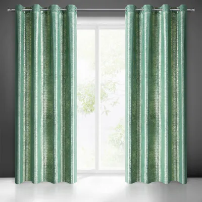 Produktbild von Vorhang MABEL dunkelgrün 140x250 cm  Ösen Ösenvorhang