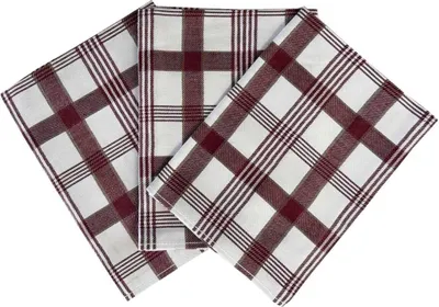 Produktbild von Extra saugfähiges Handtuch 50x70 cm Káro bordo 3 Stück