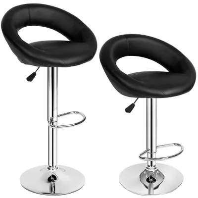 Produktbild von tectake® 2er Set Barhocker Christian Sitzhöhe 63 - 83 cm