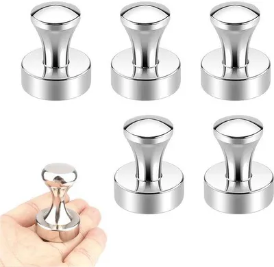 Obrázek produktu pro Sada magnetů ve tvaru hvězdy, 20 × 25 mm, extra silné, 5 ks, na ledničky, nástěnky, tabule, bílé tabule