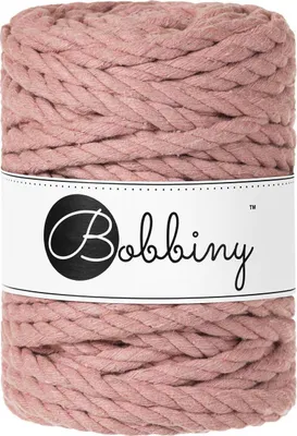 Zdjęcie produktu dla Bobbiny 3PLY Macramé Rope 9 mm 30 m Blush Sznurek