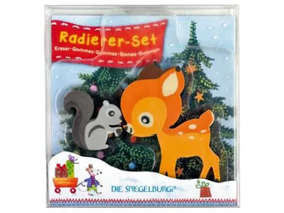 Produktbild von Spiegelburg Radierer-Set Fröhliche Weihnacht überall