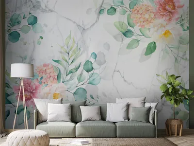 Produktbild von Vlies Fototapete Blumen 350x256 cm Tapeten Wandtapete XXL Natur Botanik Pflanzen bunt b-C-0947-a-a