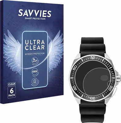 Produktbild von 6x Für Seiko Prospex SRPE37 Schutzfolie Savvies Displayschutz Display Schutz Folie Klar Transparent