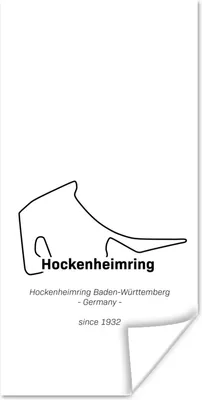 Produktbild von MuchoWow® Poster Formel 1 - Deutschland - Rennstrecke 60x120 cm - Wandschmuck