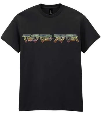 Produktbild von Twisted Sister T-Shirt Herren Metallic Logo schwarz S