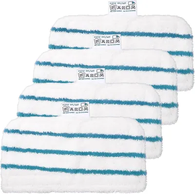 Produktbild von Dampmopp-Ersatzpads - 4 Stück - waschbares Mikrofaser - Ersatzwischpads