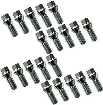 Produktbild von 20 Radschrauben M14x1,5x27mm R13 Kugelbund Radbolzen für Alufelgen Stahlfelgen