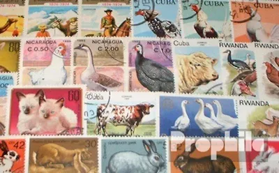 Produktbild von Briefmarken Motive 200 verschiedene Haustiere Marken