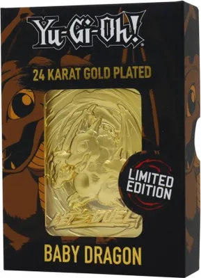 Obrázek produktu pro Sběratelská plaketka Yu-Gi-Oh! - Baby Dragon (pozlacená)