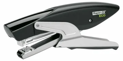 Produktbild von Rapid eco Hefter de - aus mit a 81% de recyceltem Kunststoff - bis zu 20 Blatt - für Heftklammern 24/6, 26/6 - Heften und Tackern - schwarze Farbe -
