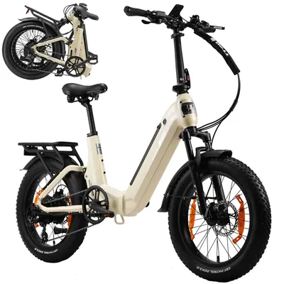 Immagine prodotto di Bicicletta elettrica - F7 Fatbike - 48 V, 250 W - Batteria da 15 Ah - Autonomia 100–120 km - Pneumatici fatbike 50,8 × 7,6 cm - Pieghevole - Freni a disco idraulici