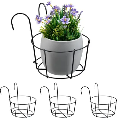 Obrázek produktu pro sada 4 držáků na květináče na balkon