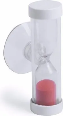 Produktbild von Jumada's – Effizientes Zähneputzen mit unserer Jumada’s Hourglass – der ideale Badezimmer-Timer mit Saugnapf – 2 Minuten rot für ein strahlendes Lächeln!