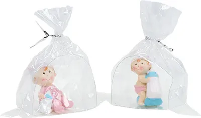 Produktbild von Dekoration Babyparty Dekofiguren Taufgeschenk Babymotiv Polyresin, 2 Stück