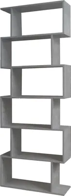 Produktbild von Regal Modell 70189 mit 6 versetzten Fächern, 70x189x23,5 cm (BxHxT)