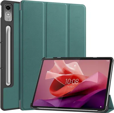 Productafbeelding van imoshion Trifold Bookcase voor de Lenovo Tab P12 - Donkergroen