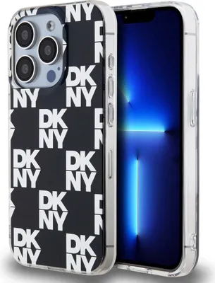 Produktbild von DKNY, Schutzhülle für iPhone 15 Pro Max Checkered Pattern, Schwarz
