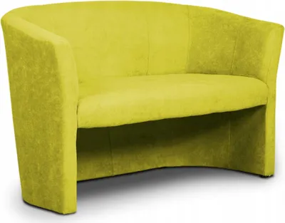 Zdjęcie produktu dla Geronimo | Sofa 2-osobowa - Żółty - 123x79x69 cm W/H/D - Siedzisko - Mikrofibra - CAFE