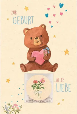Produktbild von Geburt  Baby  Freudiges Ereignis Gieß mich Karte mit Umschlag